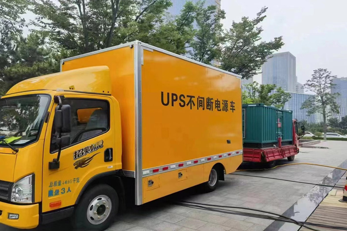 吉利发电机租赁施工现场